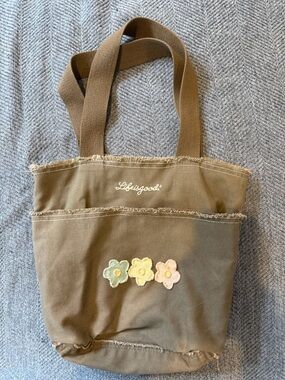 NWOT - Life is Good Canvas Mini Tote – Frayed Edge Floral Bag